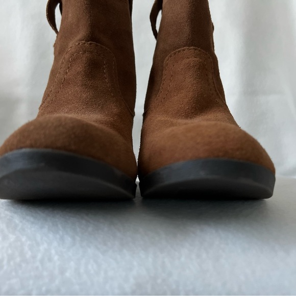 Call It Spring Size 7 Cognac Suede Ankle Booties - Picture 4 of 14